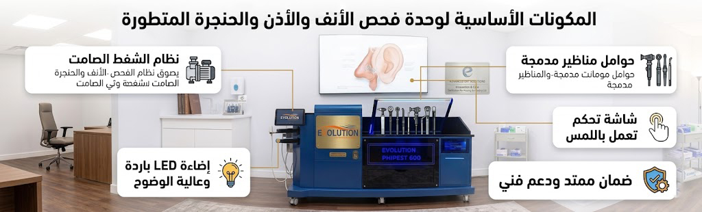 مواصفات وحدة فحص الأنف والأذن والحنجرة